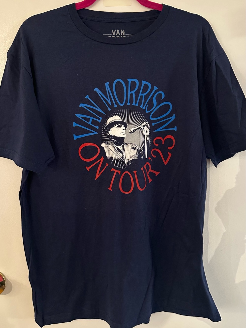 Van Morrison Sony Navy Short Sleeve Tour T-Shirt